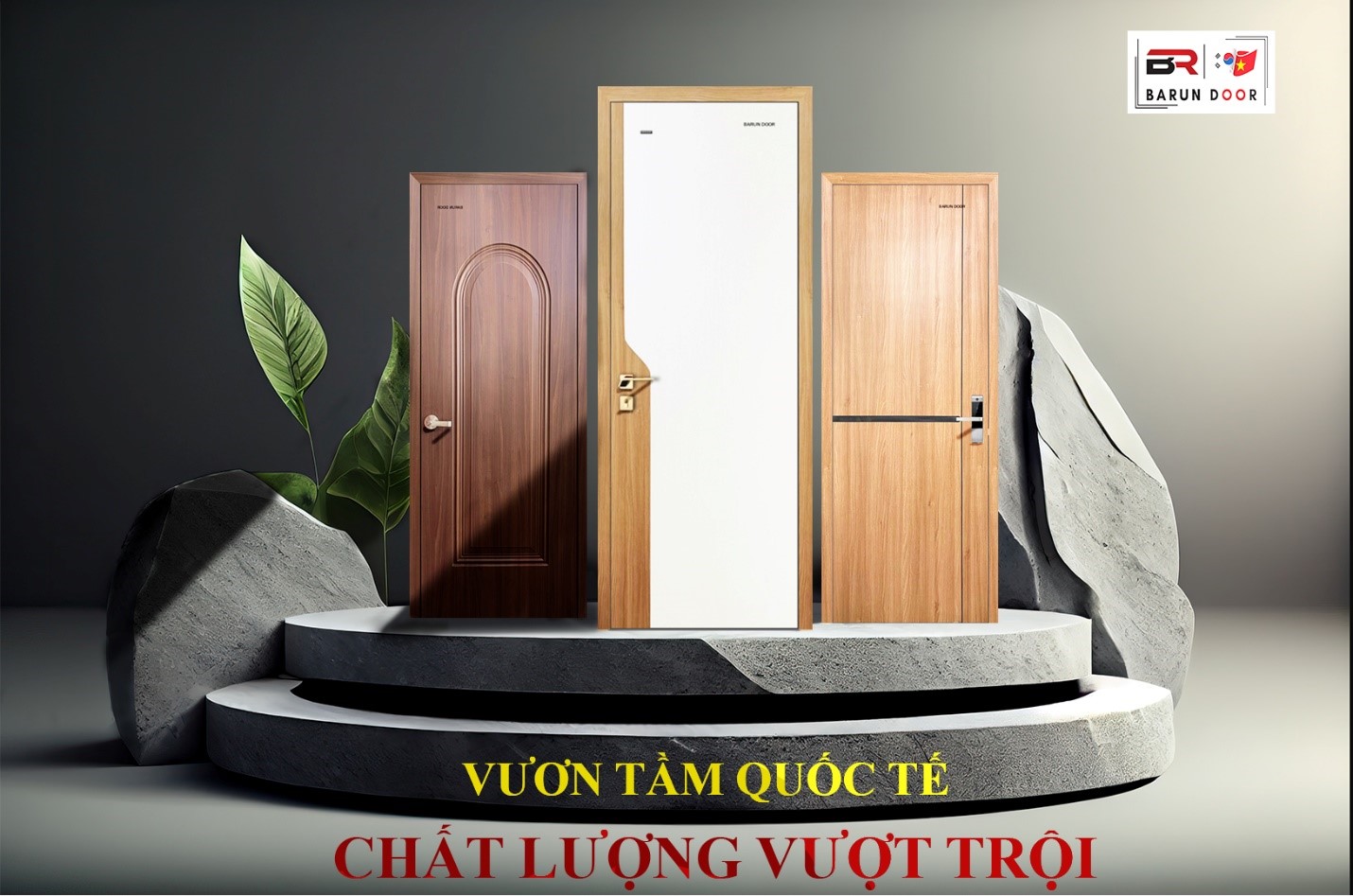 cửa nhựa giả gỗ ABS H&agrave;n Quốc Barun Door vươn tầm quốc tế nhờ chất lượng vượt trội