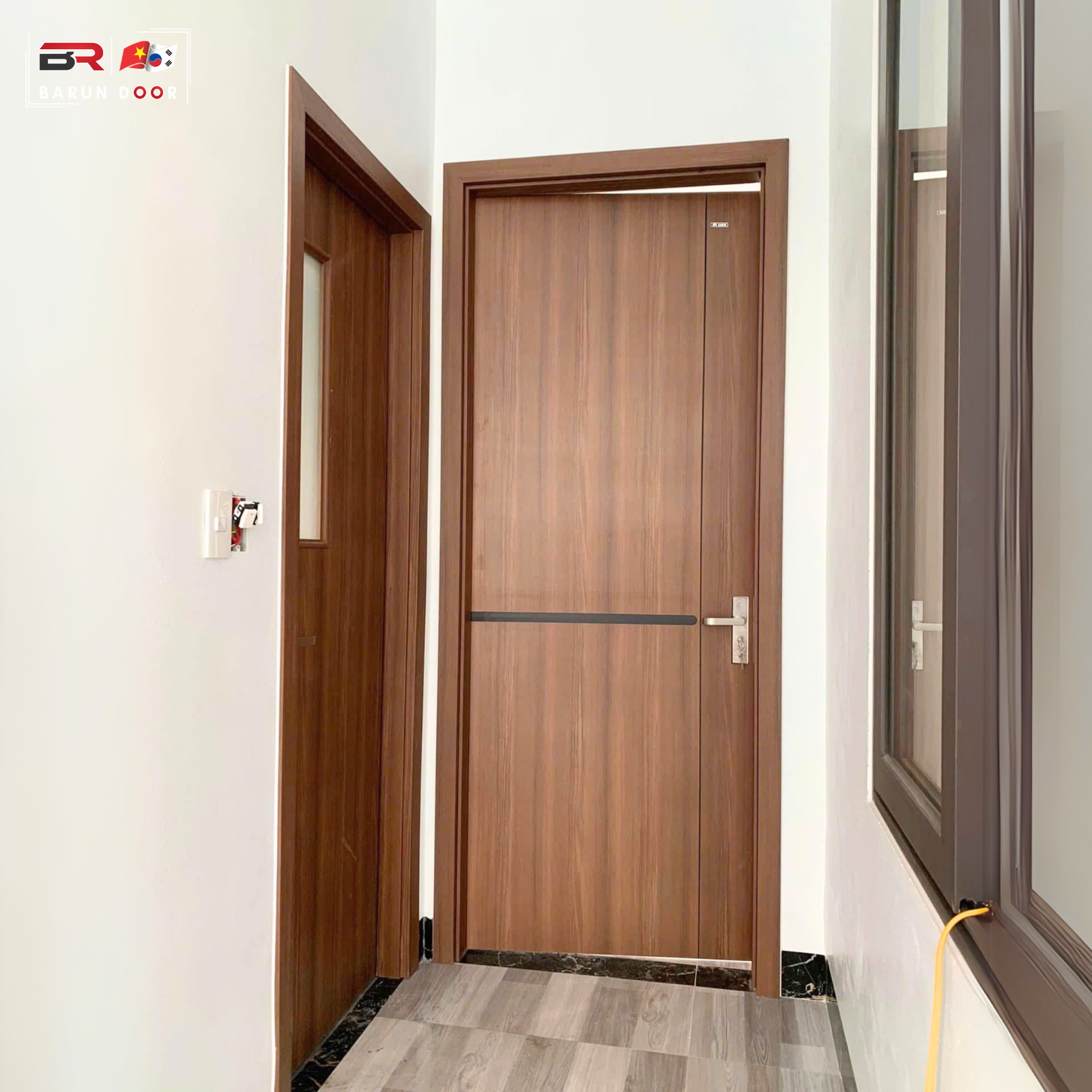 Cửa nhựa giả gỗ abs barun door CNC