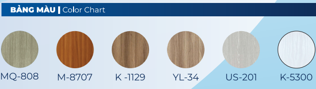 bảng m&agrave;u cửa nhựa abs h&agrave;n quốc cao c&acirc;p