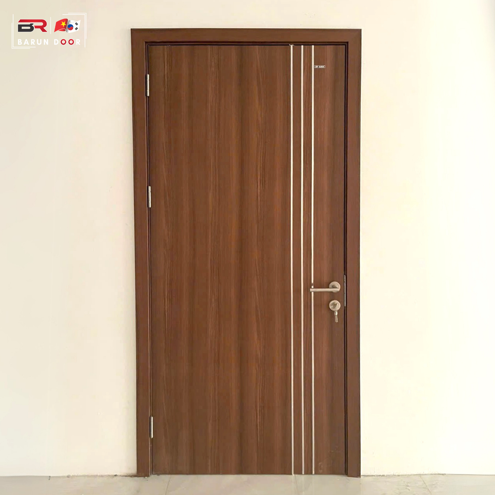 Cửa nhựa giả gỗ abs chỉ nhôm