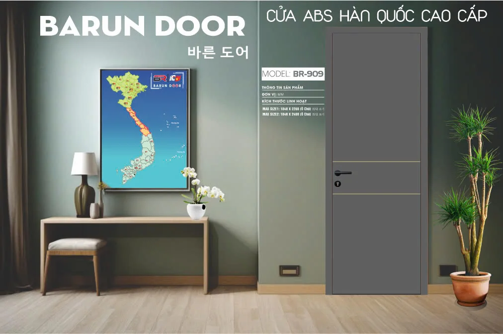 Cửa chỉ nh&ocirc;m BR-909 ph&ugrave; hợp với ph&ograve;ng ngủ v&agrave; nhiều kh&ocirc;ng gian nội thất