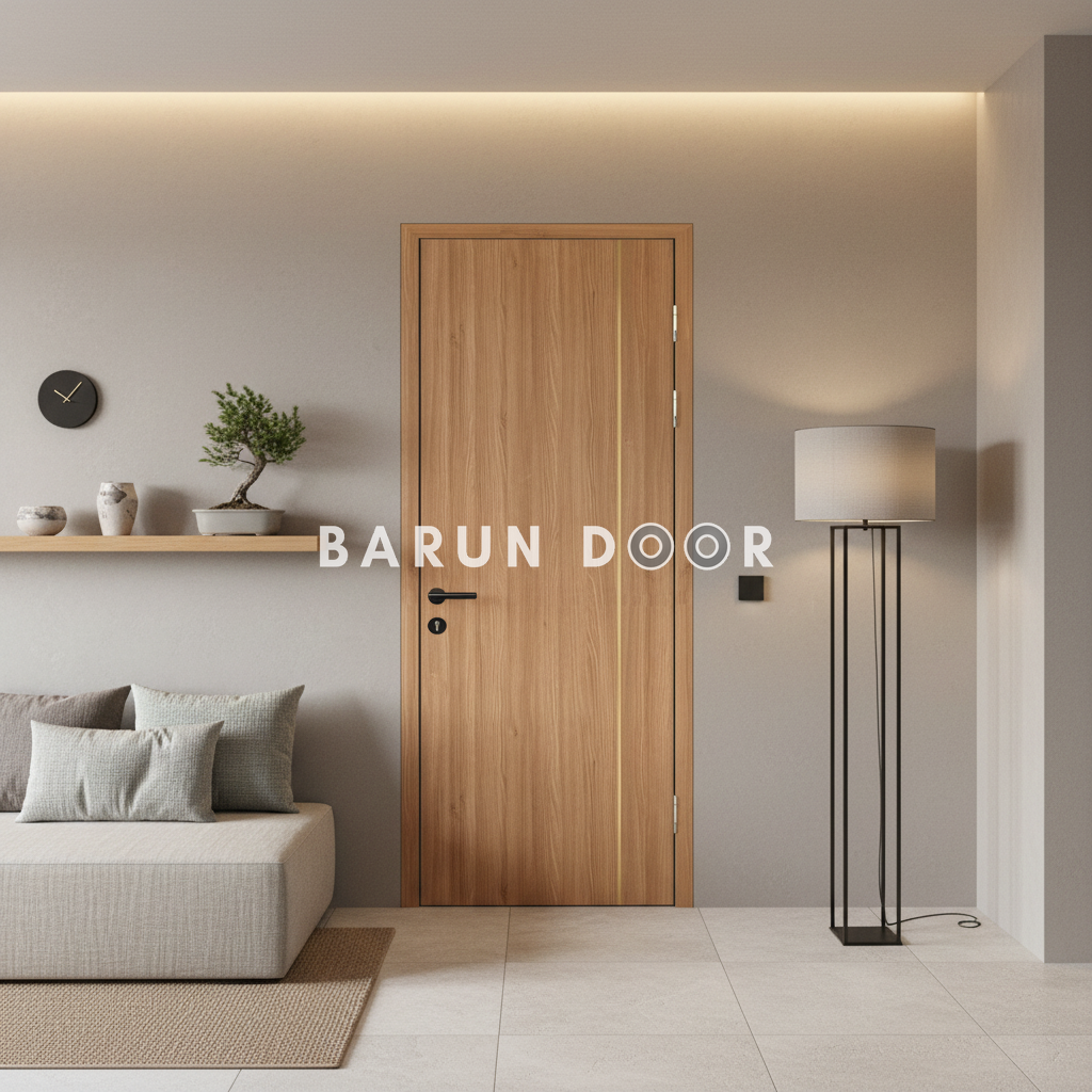 cửa ph&ograve;ng ngủ đẹp chỉ nh&ocirc;m - cửa abs h&agrave;n quốc barun door