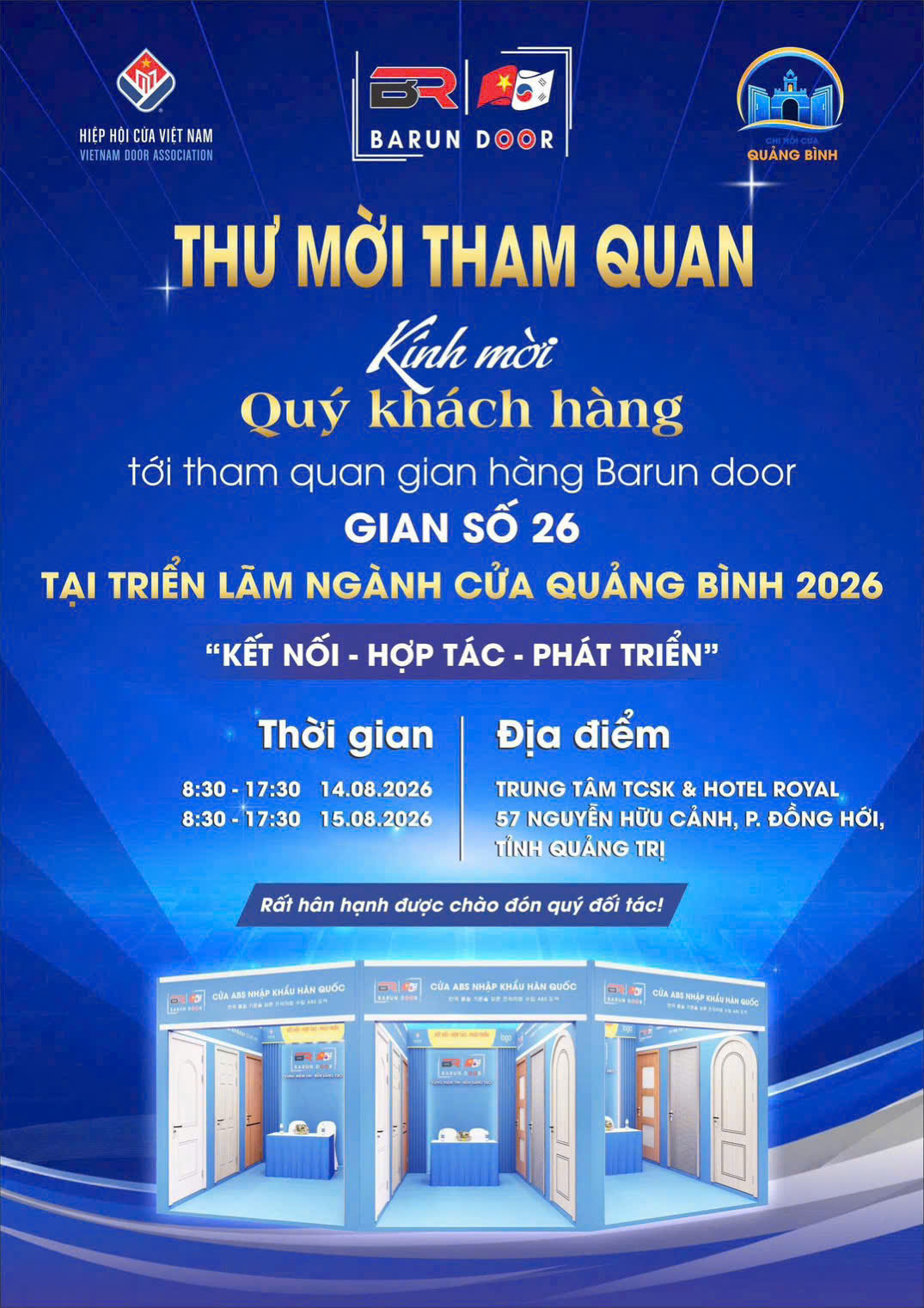 cửa nhựa ABS H&agrave;n Quốc Barun Door tại gian h&agrave;ng số 26