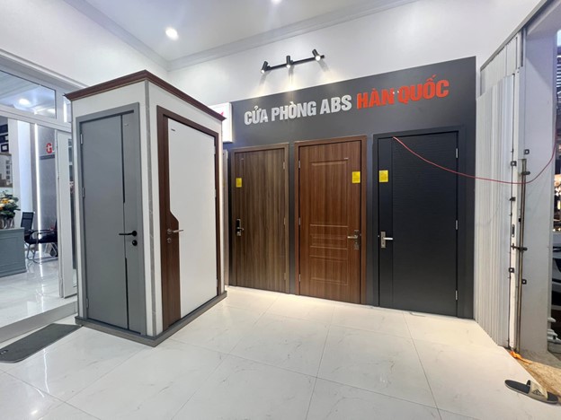 showroom trưng b&agrave;y c&aacute;c mẫu sản phẩm cửa abs h&agrave;n quốc barun door