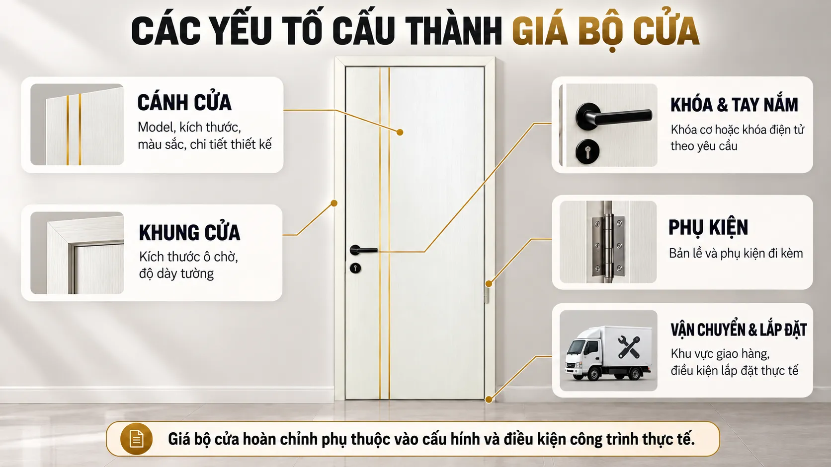 C&aacute;c yếu tố cấu th&agrave;nh gi&aacute; cửa chỉ nh&ocirc;m BR-902