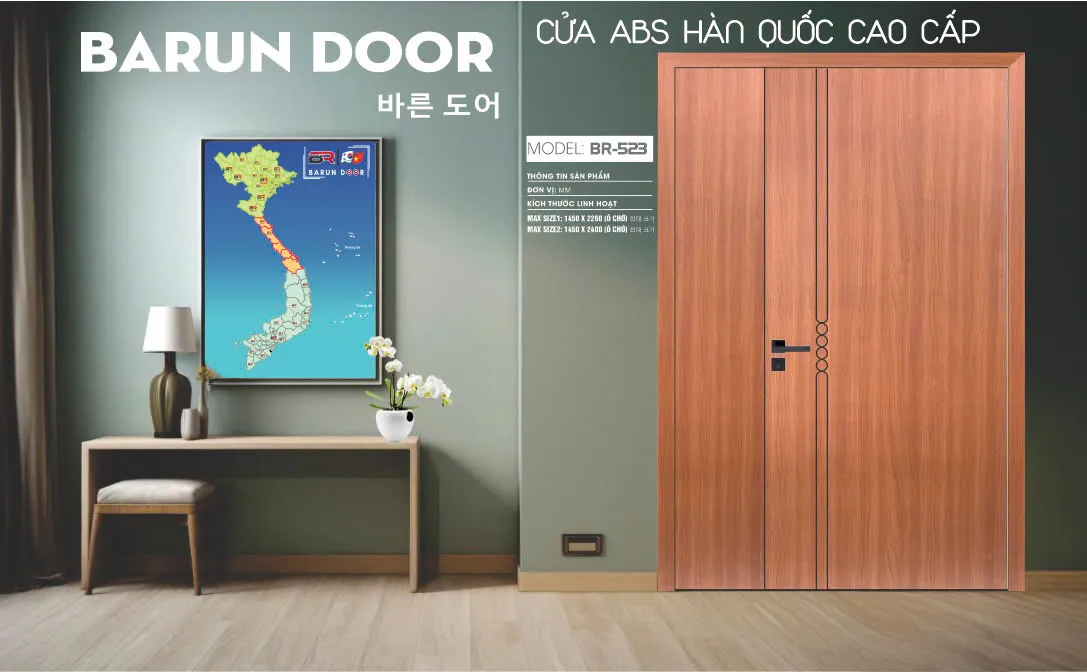 Cửa MBC BR-523 trong kh&ocirc;ng gian nội thất