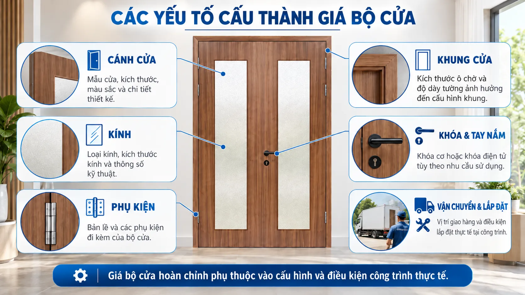 C&aacute;c yếu tố cấu th&agrave;nh gi&aacute; cửa đ&ocirc;i BR-K3