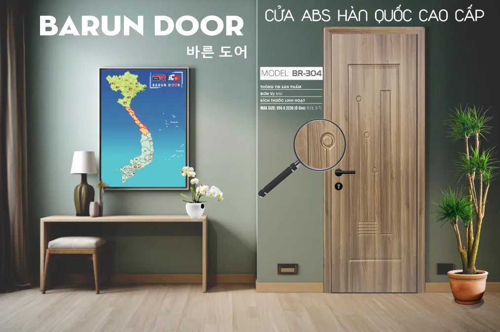 Chi tiết hoa văn cửa BR-304 Barun Door