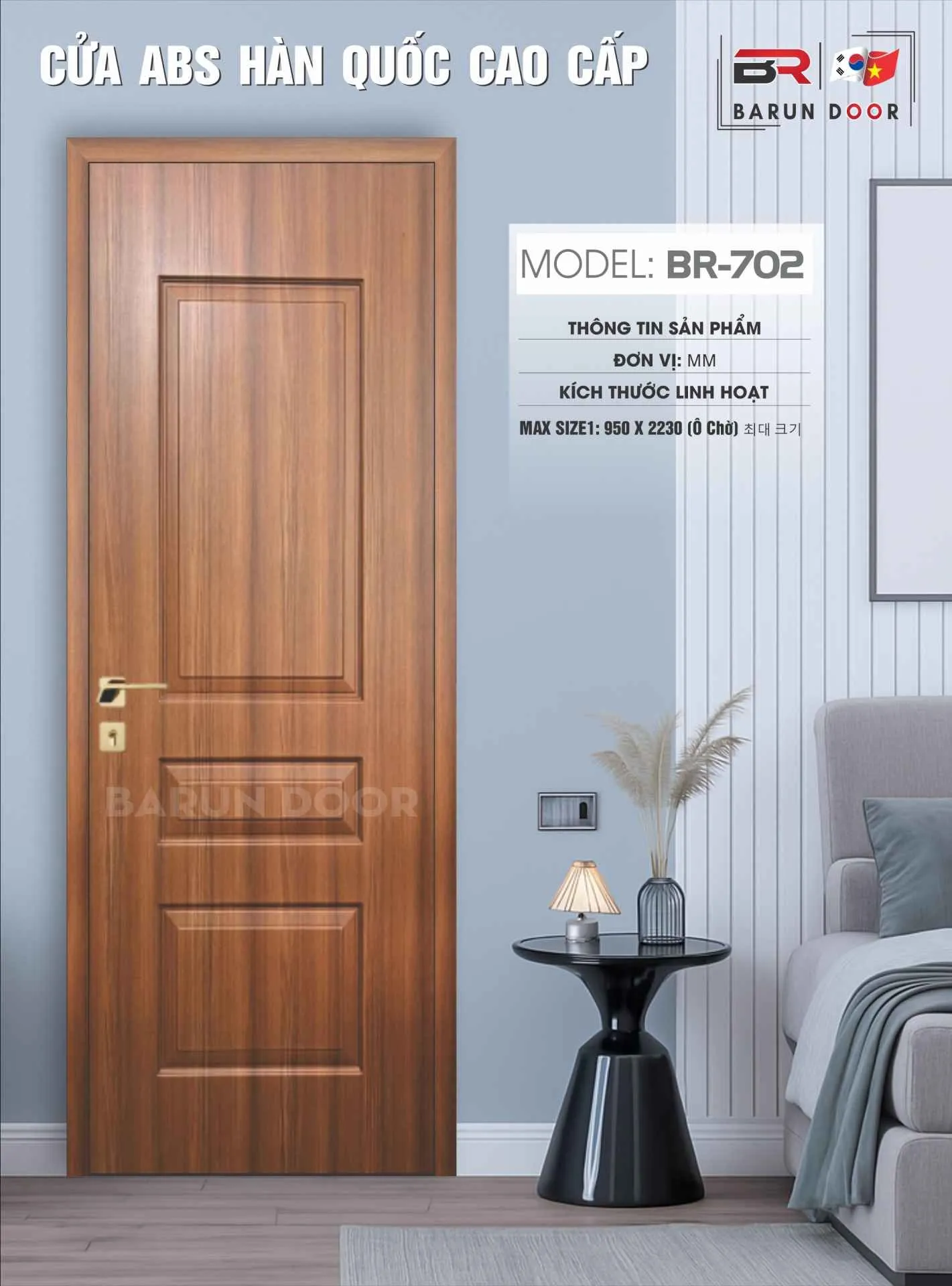 CỬA HUỲNH ÂM BR-702