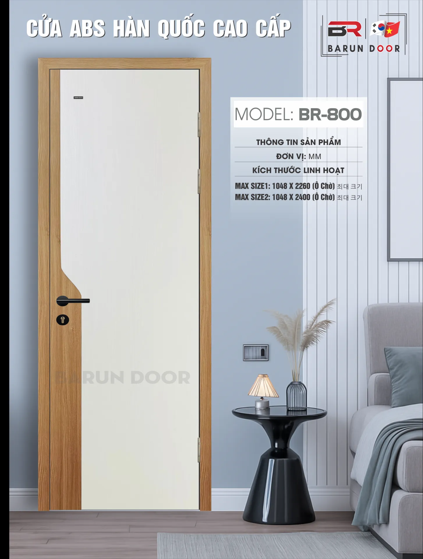 CỬA PHỐI MÀU BR-800