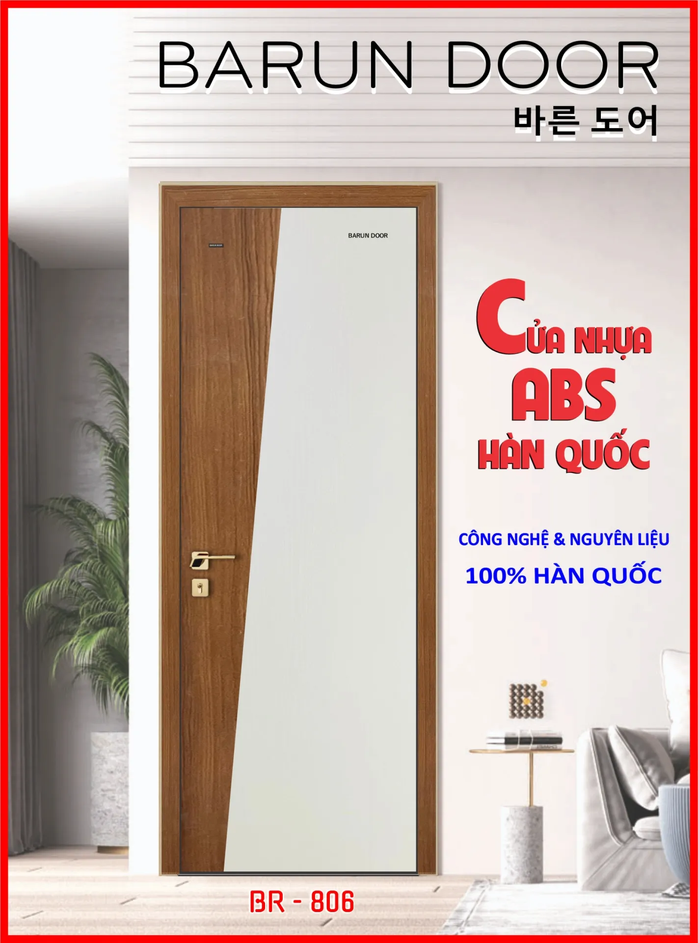 CỬA PHỐI MÀU BR-806