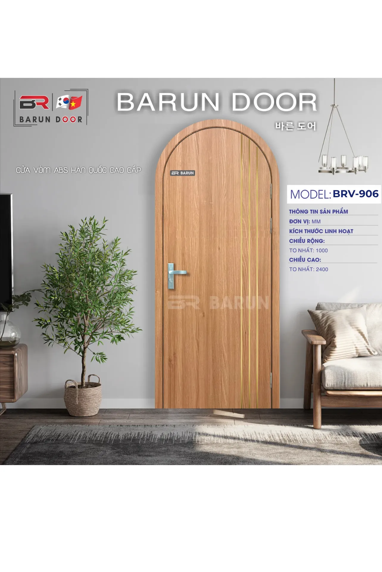 CỬA VÒM BRV-906
