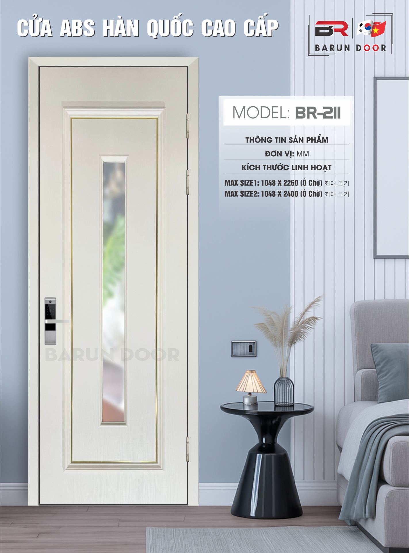CỬA Ô KÍNH BR-211