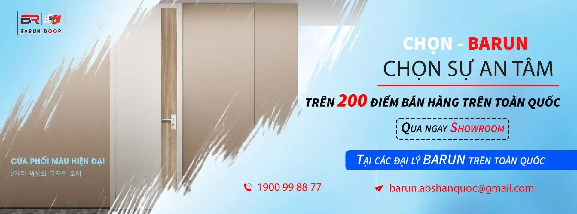 Hệ thống đại lý Barun Door với hơn 200 điểm bán trên toàn quốc