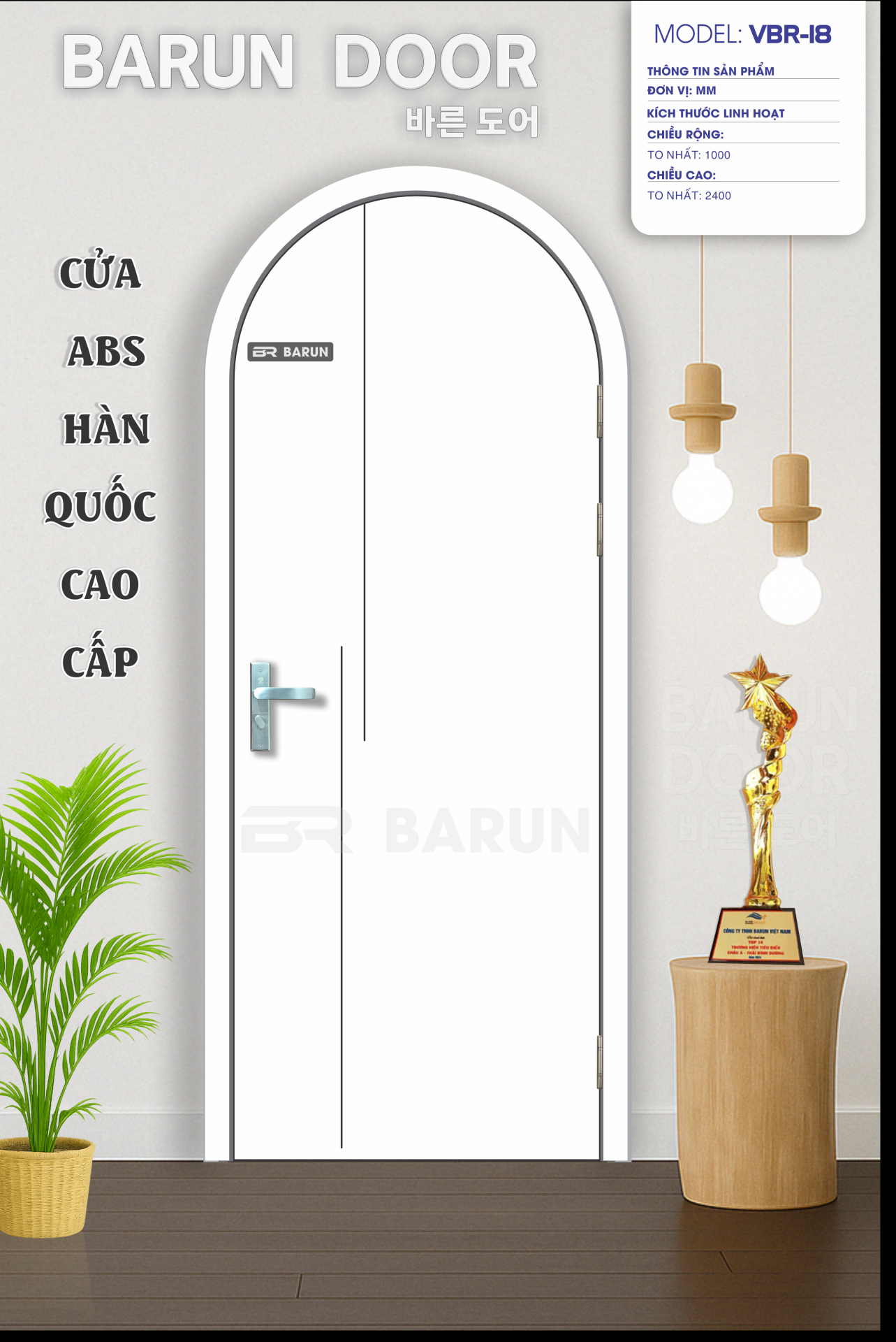 CỬA VÒM BRV-18