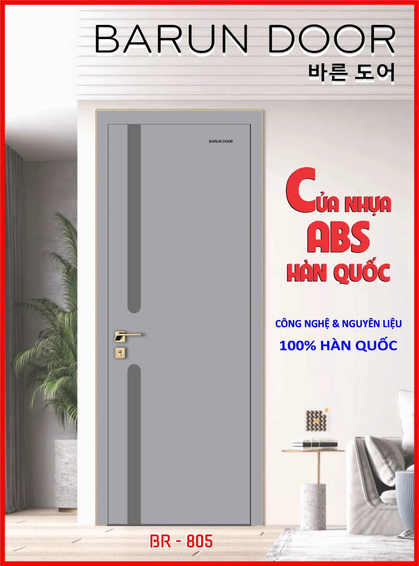 CỬA PHỐI MÀU BR-805