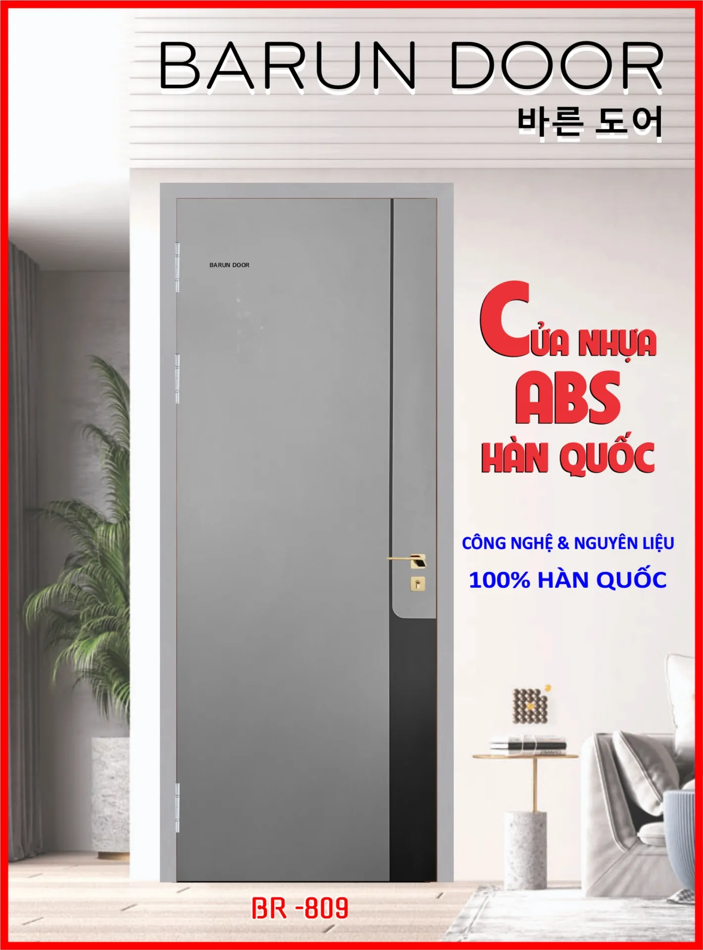 CỬA PHỐI MÀU BR-809