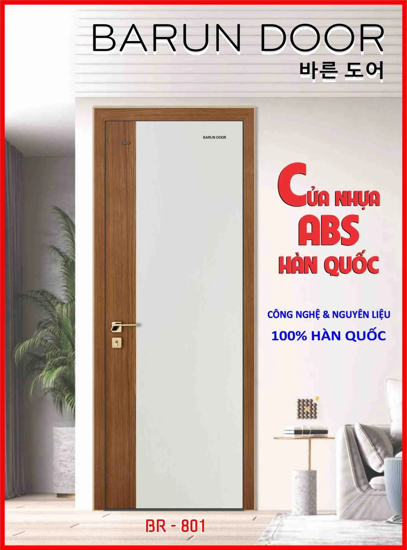 CỬA PHỐI MÀU BR-801
