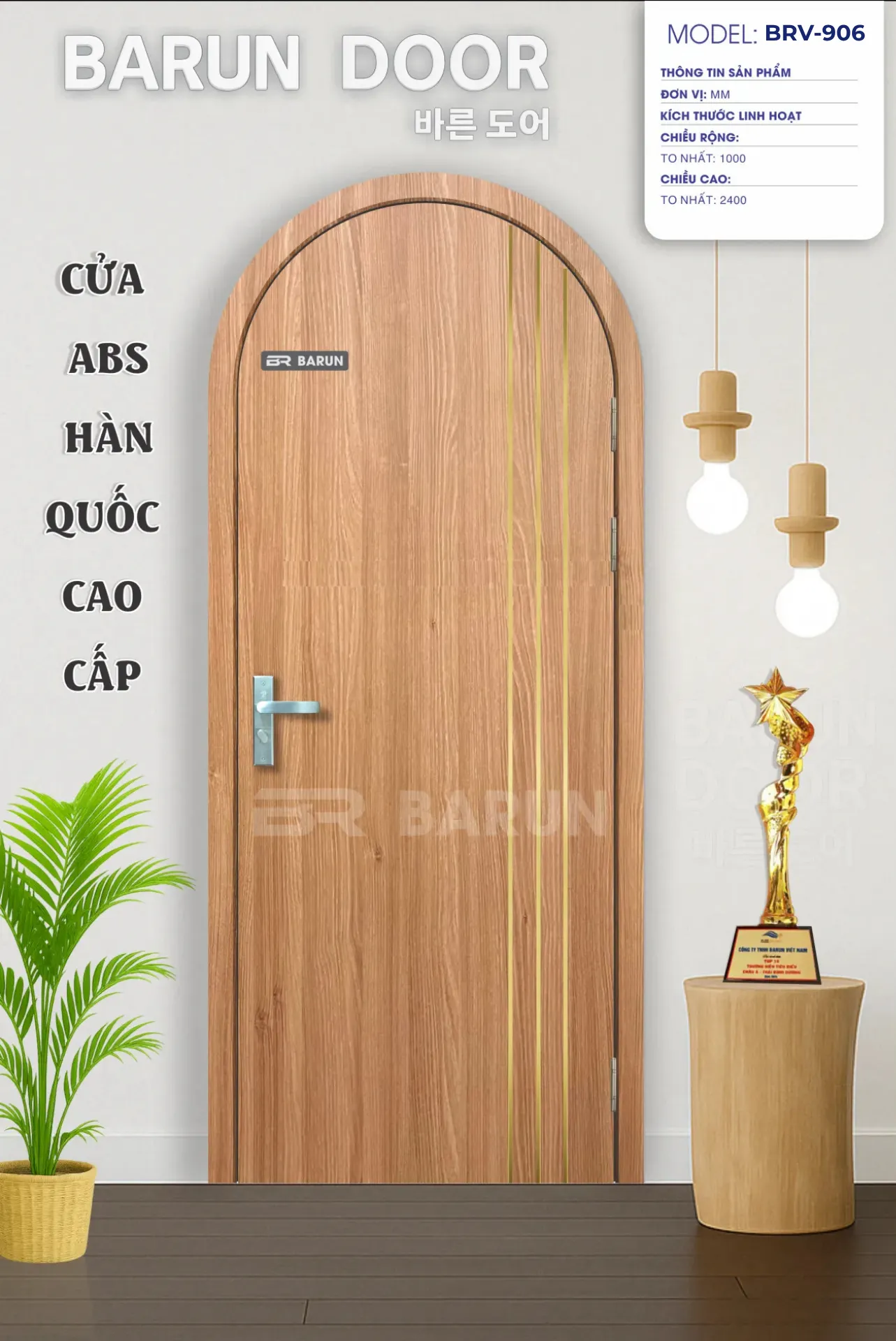 CỬA VÒM BRV-906