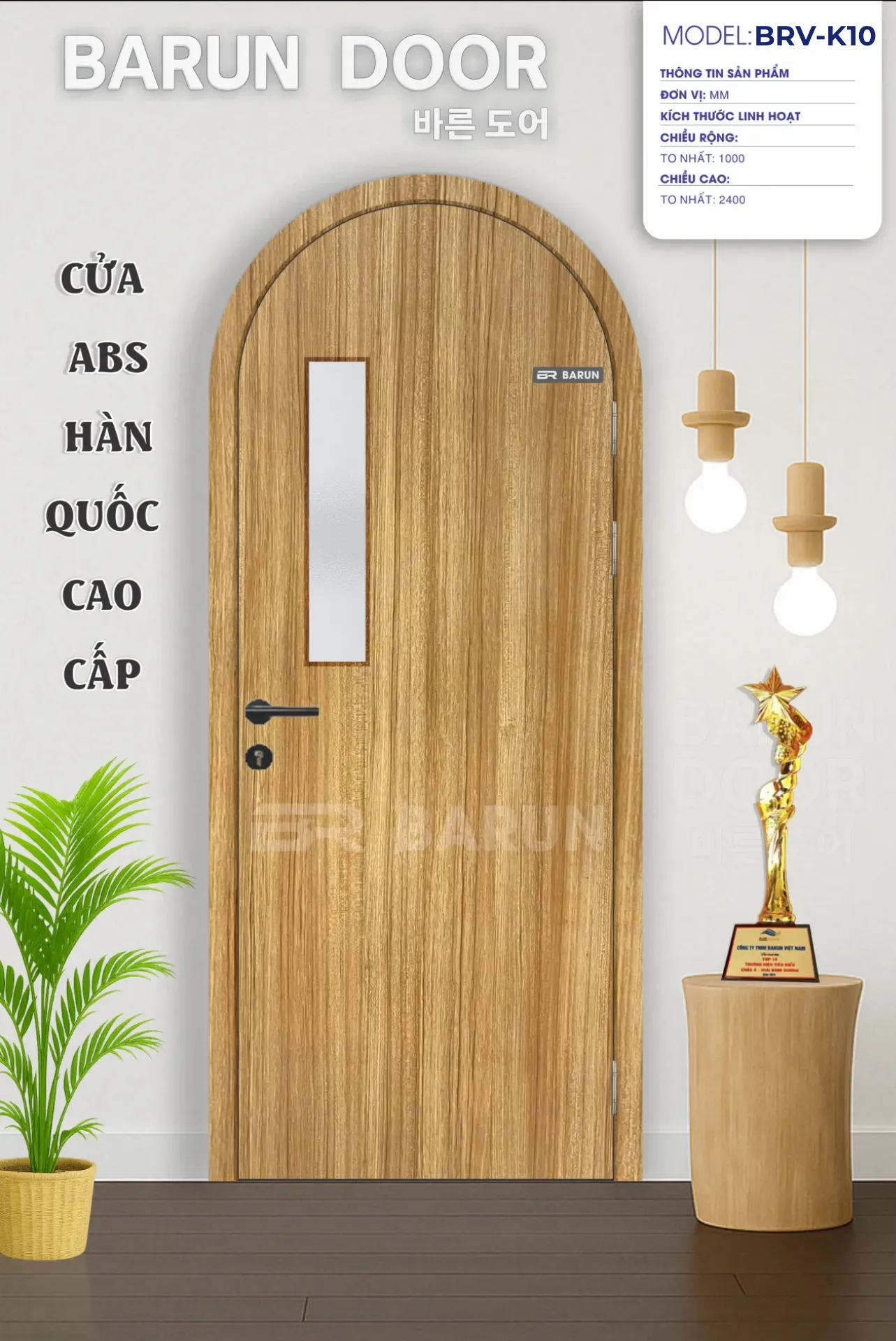 CỬA VÒM BRV-K10